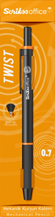 Creion Mecanic 0.7 Twist Orange Line BT, Scrikss [2]