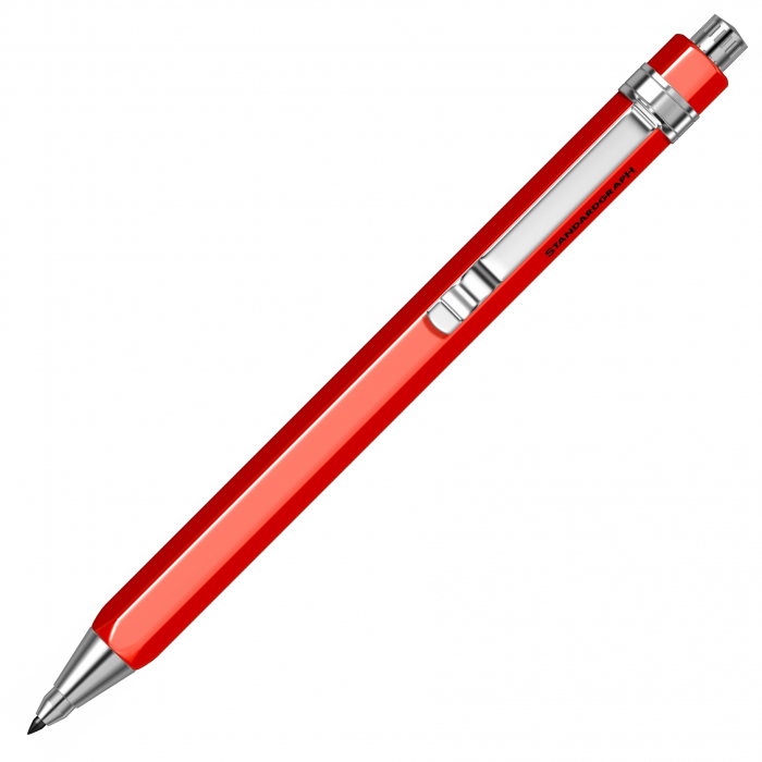 Creion mecanic 2.0 mm StandardGraph Miniclip Red CT [2]