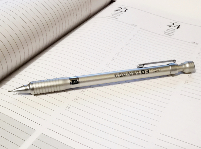Creion Mecanic Pro Use Aluminiu 0.3mm, Platinum [2]