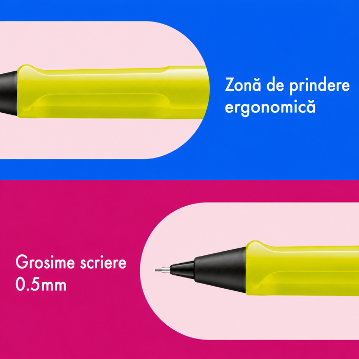 Creion mecanic Safari 1C8-Neon Yellow, Lamy [5]