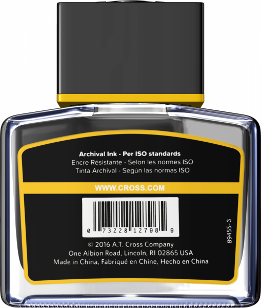 Calimara Cerneala Blue Black Permanent 62.50ml, Cross [2]
