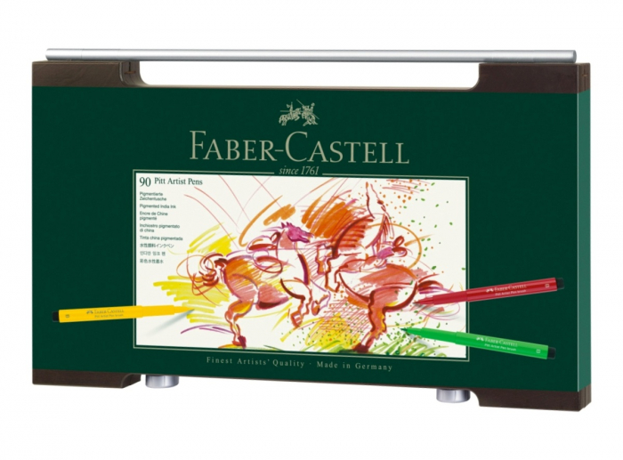 Cutie Lemn 90 BUC Pitt Artist Pen, Faber-Castell [2]