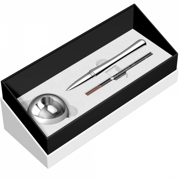 Desk Pen Set Roller Luna Chrom Desk, Monteverde USA [2]