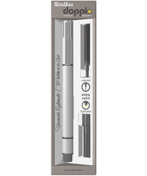 Duo Pen Scrikss Doppio Matt Chrome CT [5]