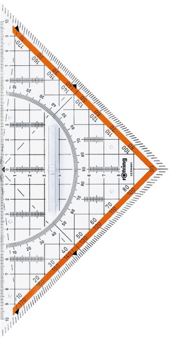 Echer cu maner 45/16 20 cm, ROTRING [2]