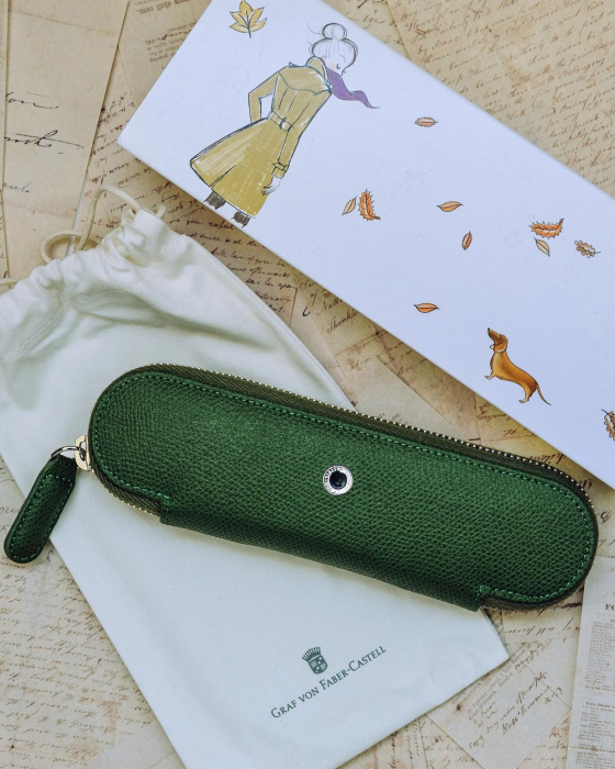 Etui 2 Instrumente de Scris Olive Green, Graf von Faber-Castell [3]