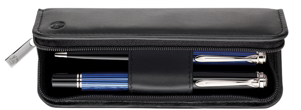 Etui Piele TG21 Z pt. 2 Instrumente de Scris, Negru Pelikan [2]