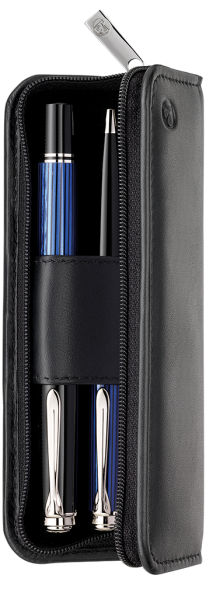 Etui Piele TG21 Z pt. 2 Instrumente de Scris, Negru Pelikan [3]
