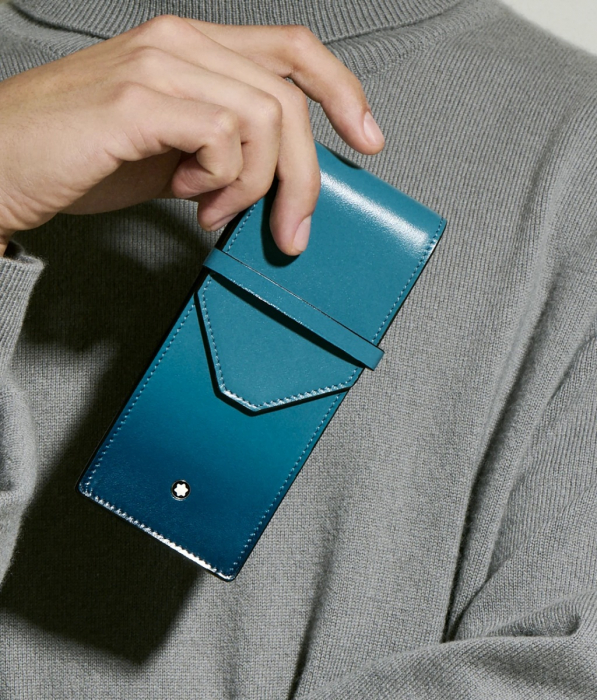 Etui Meisterstück 3‑Pen Pouch Sfumato „Smoky Blue”, Montblanc [4]