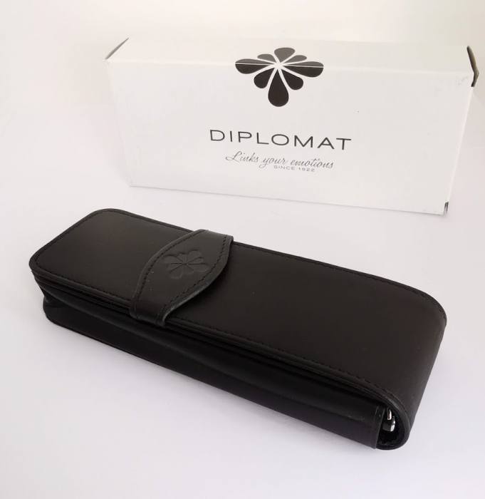 Etui Piele pt 3 Instrumente de Scris Logo, Diplomat [4]