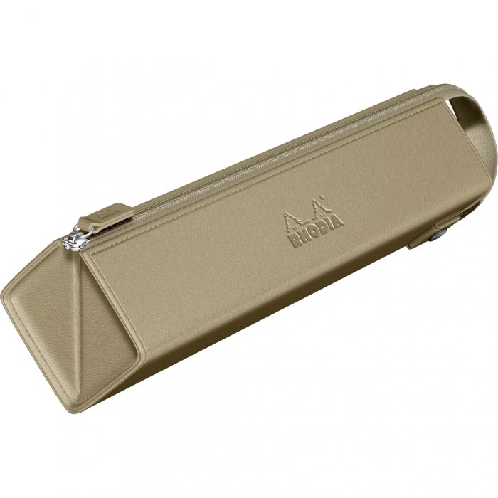 Etui Rhodiarama Zippered Hard Case Pencil Box Beige, Rhodia [4]