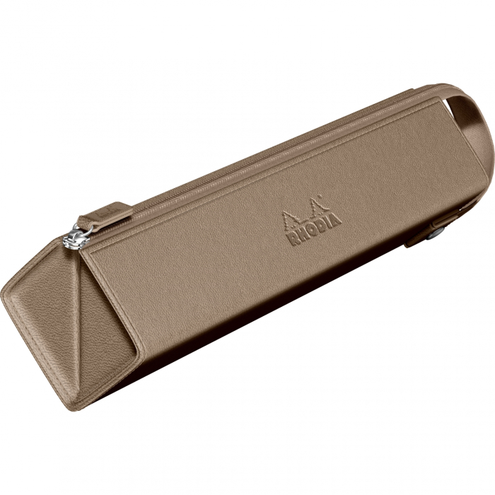 Etui Rhodiarama Zippered Hard Case Pencil Box Taupe, Rhodia  [3]
