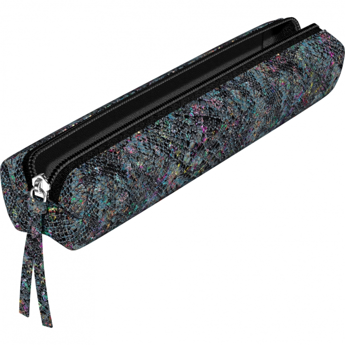 Etui Slim Piele cu fermoar Laser Black 2 Piese, Clairefontaine [4]