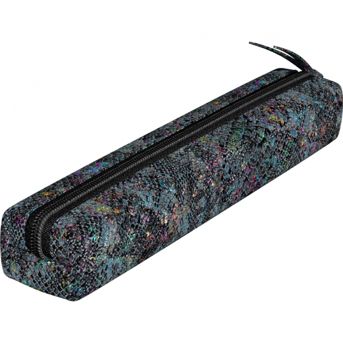 Etui Slim Piele cu fermoar Laser Black 2 Piese, Clairefontaine [2]