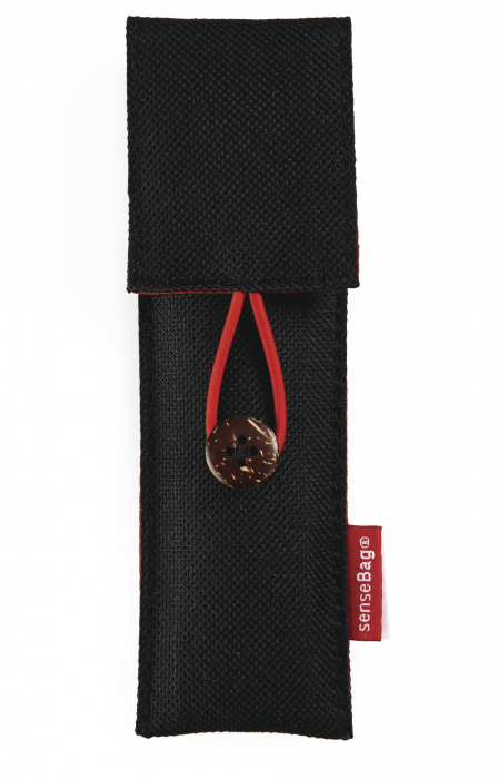 Etui Textil Negru Sensebag pt 2 Instrumente de Scris [2]