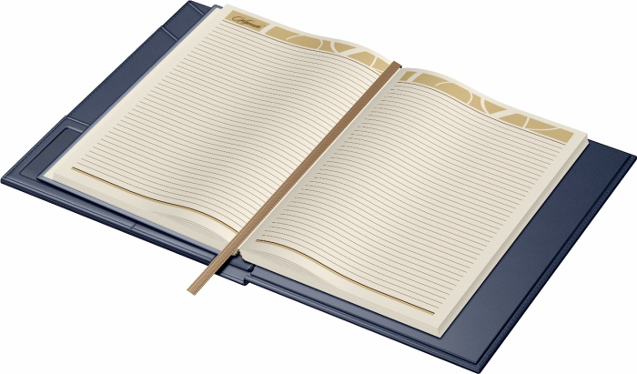 Mapa Piele cu agenda B5 Blue Navy, Princ [6]
