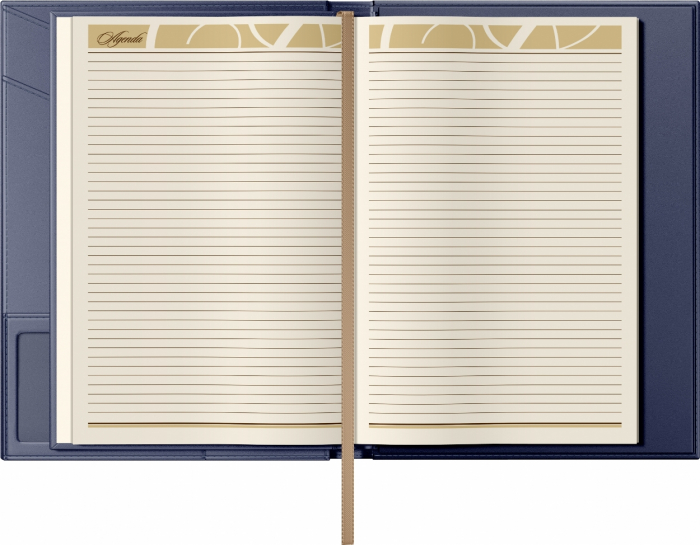 Mapa Piele cu agenda B5 Blue Navy, Princ [4]