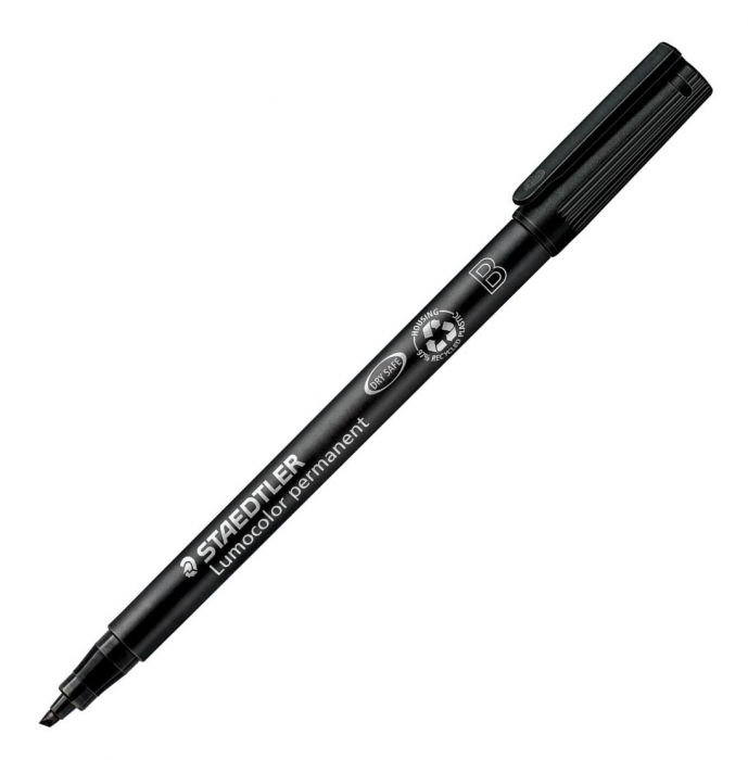 Marker Lumocolor Permanent 1-2.5mm Negru, Staedtler [1]