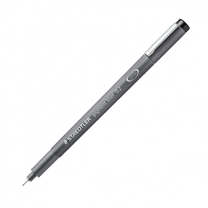 Marker PIGMENT Liner 0.2 mm Negru Staedtler [2]