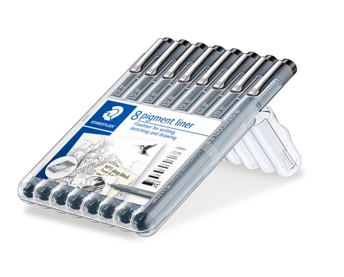 Set Pigment Liner 308 Set 8 dimensiuni, Staedtler [3]