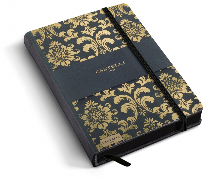 Notebook Castelli Baroque Gold 13x 21cm, Black&Gold [2]