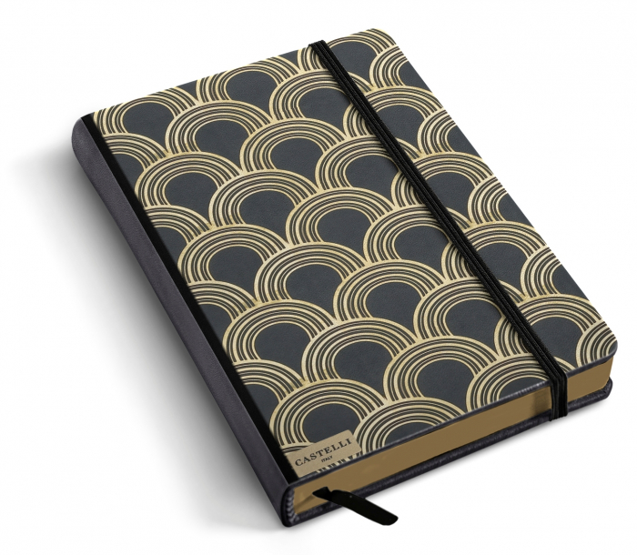 Notebook Castelli Art Deco Gold 13x21cm - Black&Gold [6]