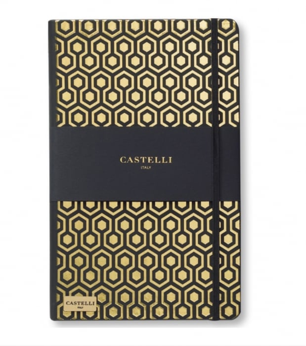 Notebook Castelli HoneyGold 13x21cm - Black&Gold [1]