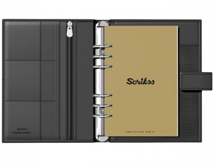 Organizator A5 Piele Soft Black, Scrikss [5]