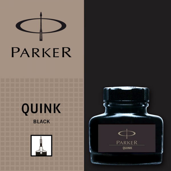 Calimara Cerneala Parker Negru 57.50 ml Permanent Quink [2]