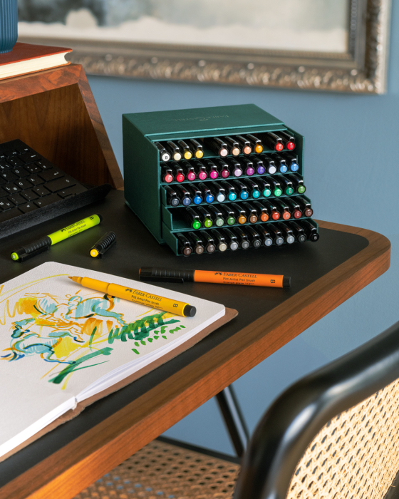 PITT ARTIST PEN CUT STUDIO 60 BUC, FABER-CASTELL [4]