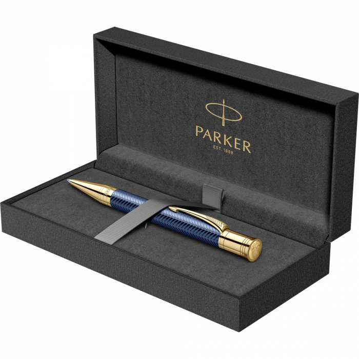 Pix Duofold Royal Prestige Blue Chevron GT, Parker [2]