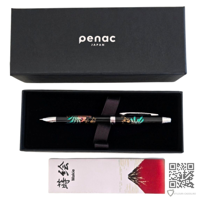 Pix multifunctional de lux Maki-E Hoo-oo Black, Penac [2]