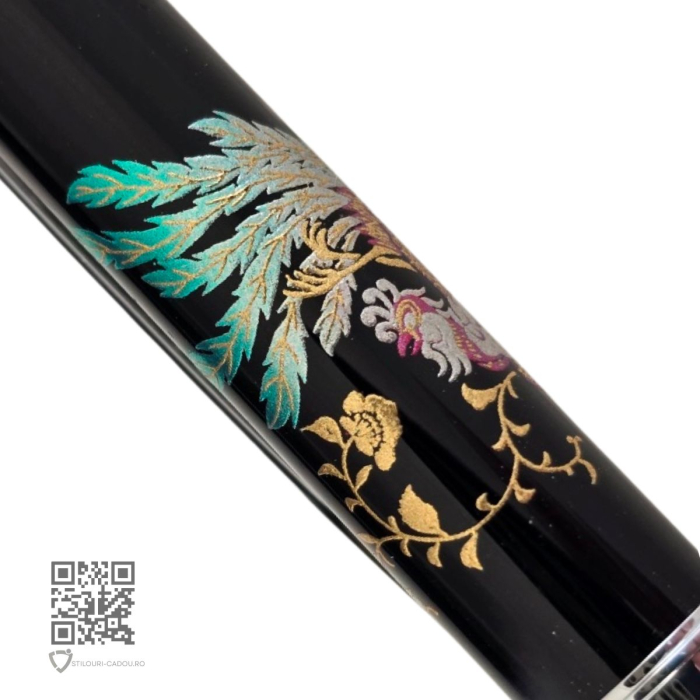 Pix multifunctional de lux Maki-E Hoo-oo Black, Penac [6]