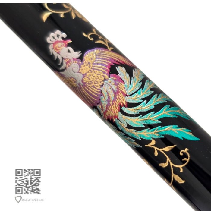 Pix multifunctional de lux Maki-E Hoo-oo Black, Penac [4]