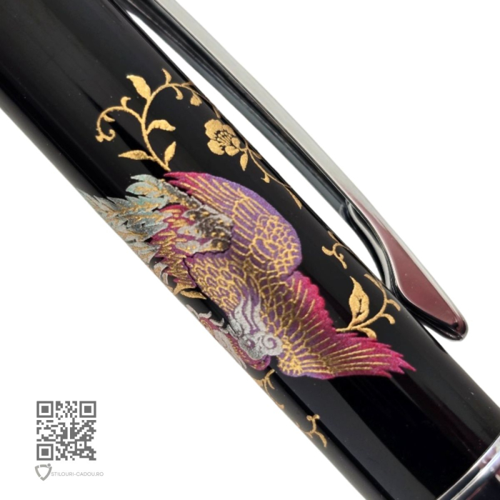 Pix multifunctional de lux Maki-E Hoo-oo Black, Penac [8]