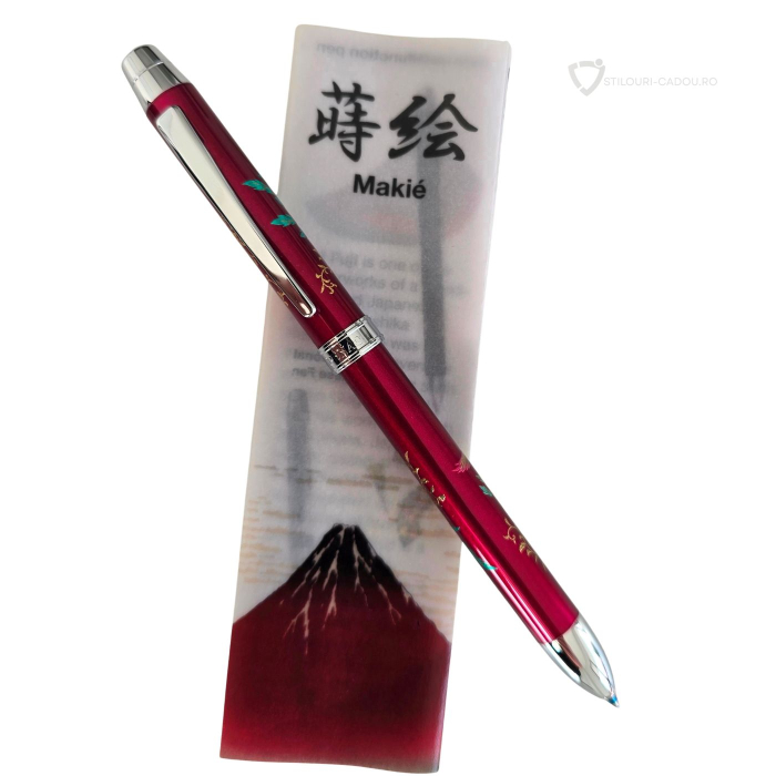 Pix multifunctional de lux Maki-E Hoo-oo Dark Red, Penac [4]