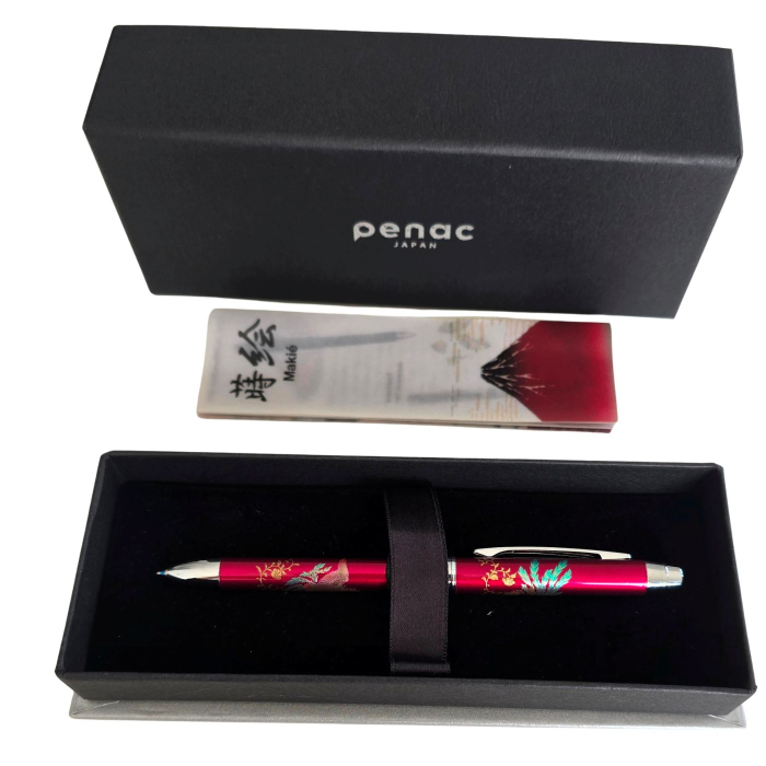 Pix multifunctional de lux Maki-E Hoo-oo Dark Red, Penac [3]