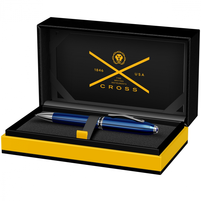 Pix Peerless 125 Engraved Quartz Blue PT, Cross [7]