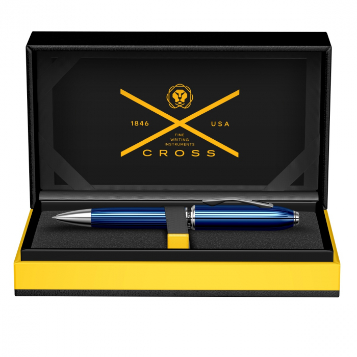 Pix Peerless 125 Engraved Quartz Blue PT, Cross [6]