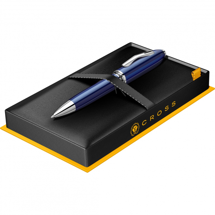 Pix Peerless Engraved Diamond Translucent Cobalt Blue CT, Cross [2]