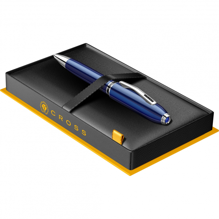 Pix Peerless Engraved Diamond Translucent Cobalt Blue CT, Cross [6]