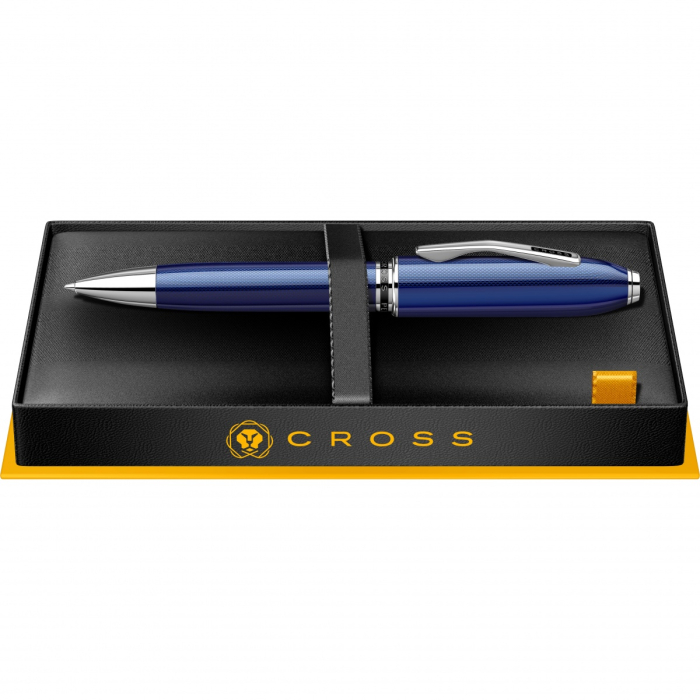 Pix Peerless Engraved Diamond Translucent Cobalt Blue CT, Cross [4]