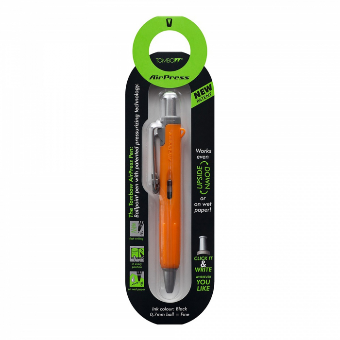 Pix Tombow Air Press Pen Orange Silver [3]