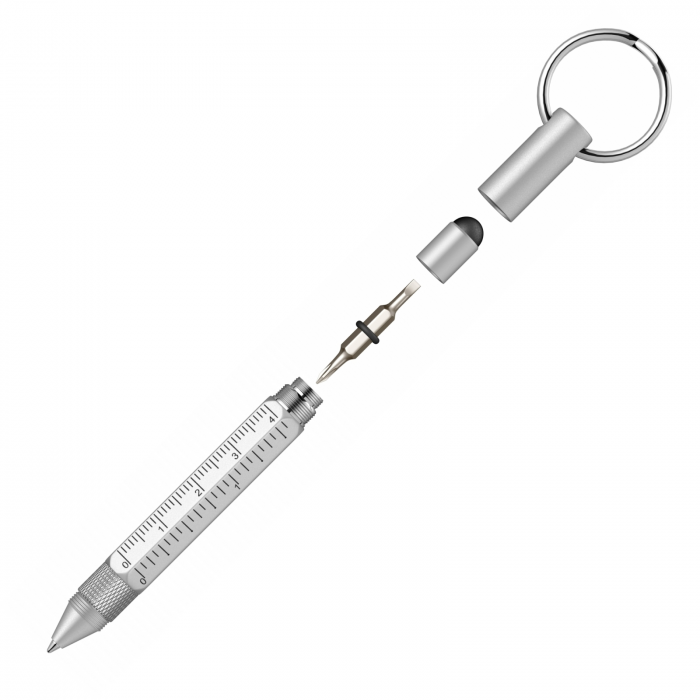 Pix Tool Pen Keychain Stylus Silver CT Monteverde USA [4]