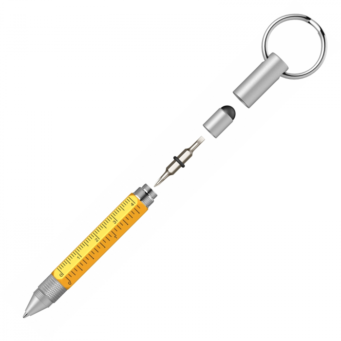 Pix Tool Pen Keychain Stylus Yellow CT Monteverde USA [3]
