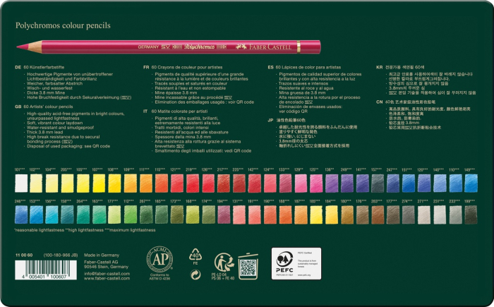 Polychromos Creioane Colorate 60 Culori, Faber-Castell [4]