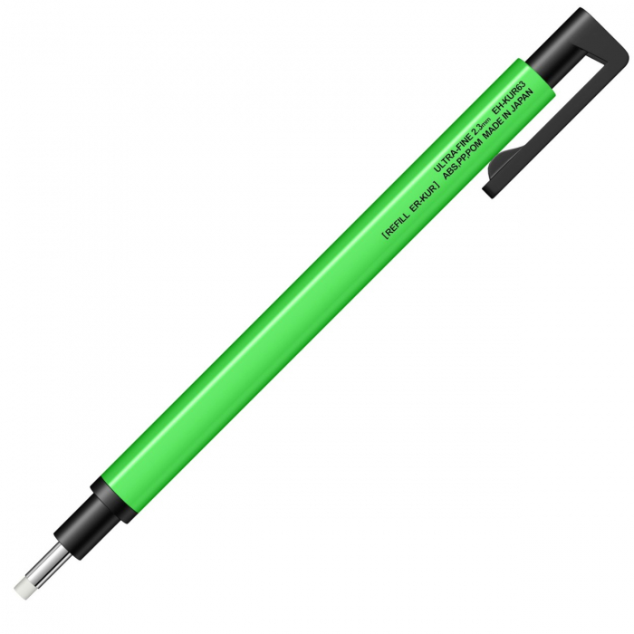 Radiera Mono Zero ROUND Neon Green, Tombow [3]