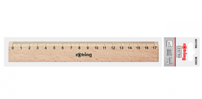 Rigla 17 CM Lemn, ROTRING [3]