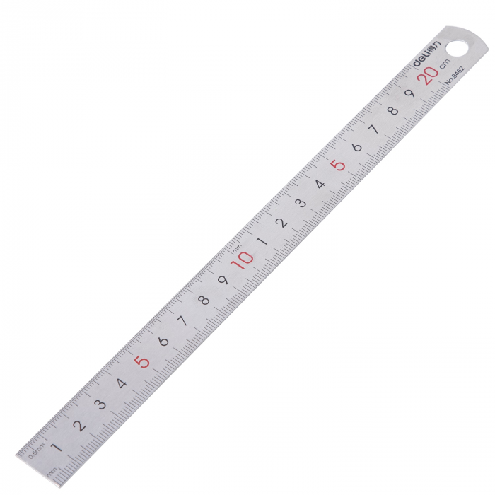 Rigla Metal 20 cm Deli [7]