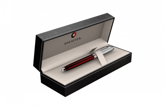 Roller Sheaffer 100 Translucent Red & Brushed Chrome NT, Sheaffer [3]